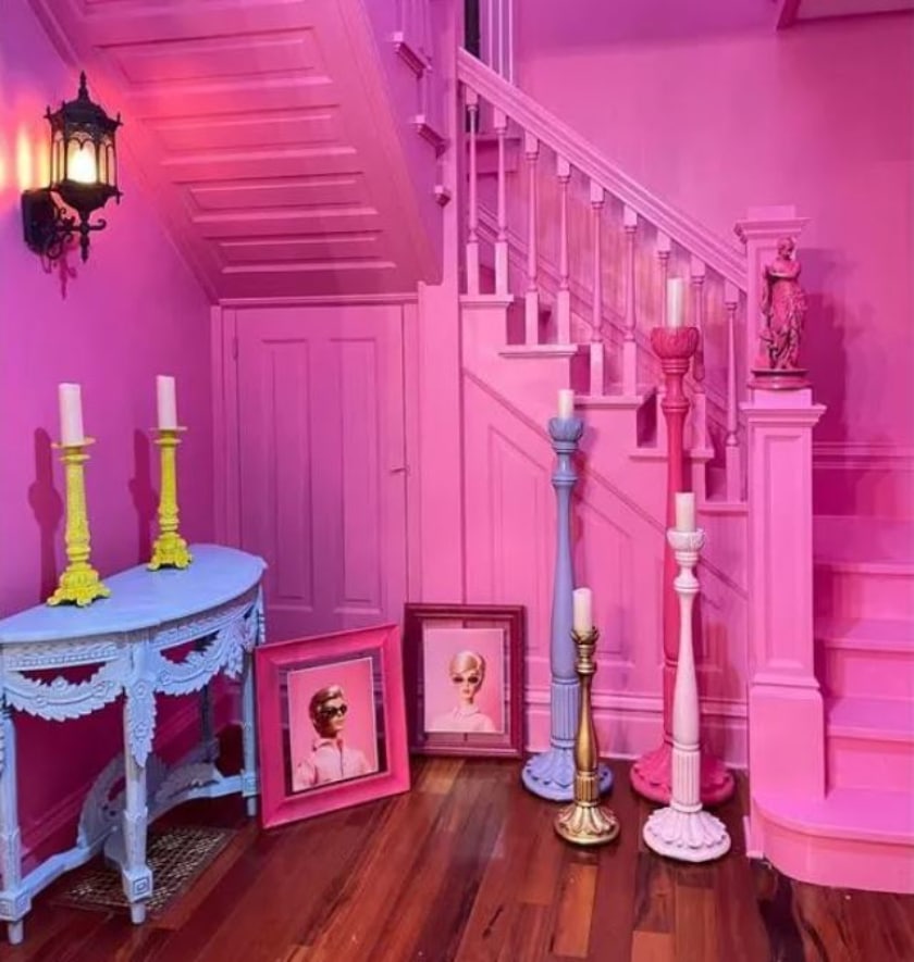 goth barbie dreamhouse, pink, wisconsin