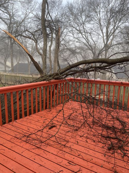 Storm damage in North Texas