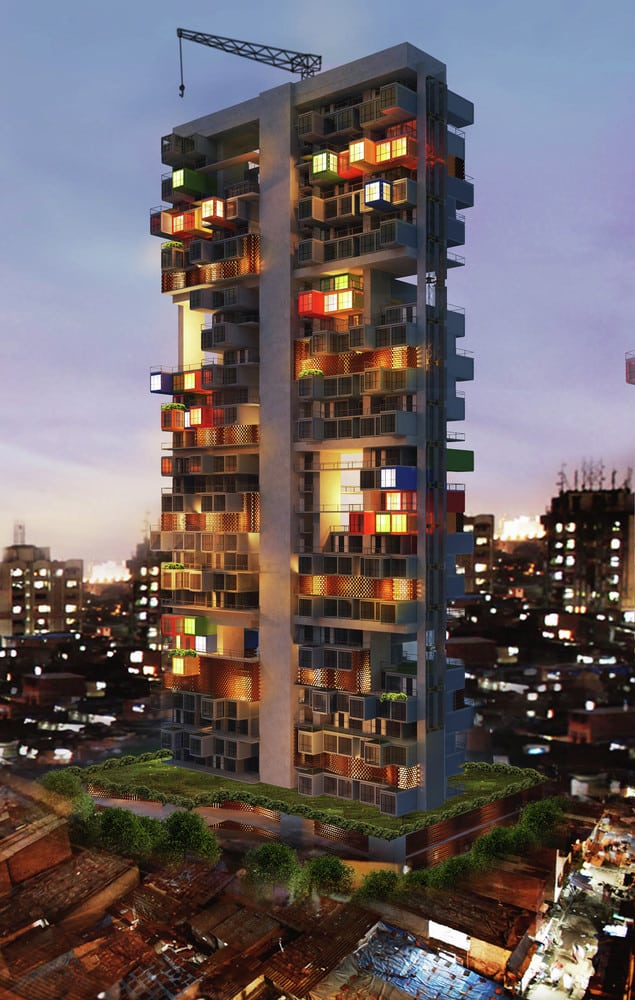 Mumbai-Shipping-Container-building